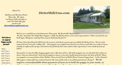Desktop Screenshot of dietershihtzus.com